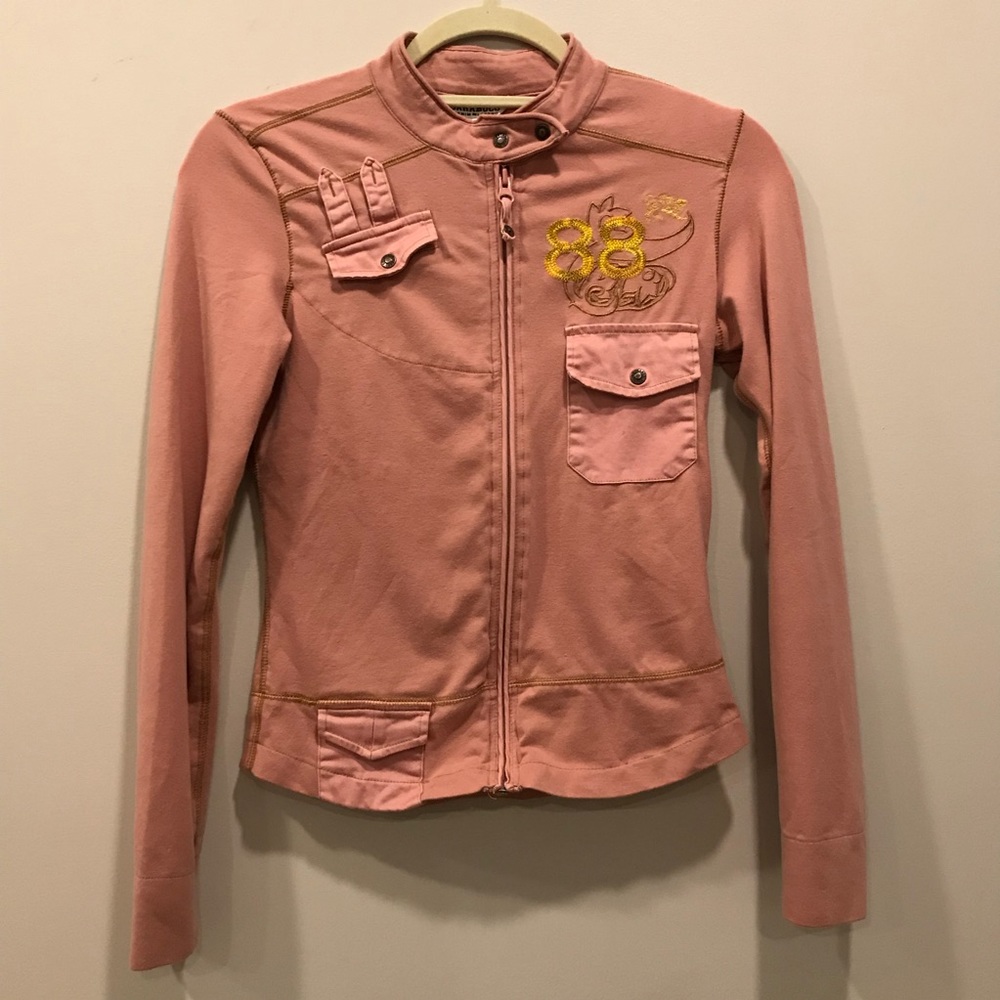 EUC Mauve Parasuco Moto Top, Size Small